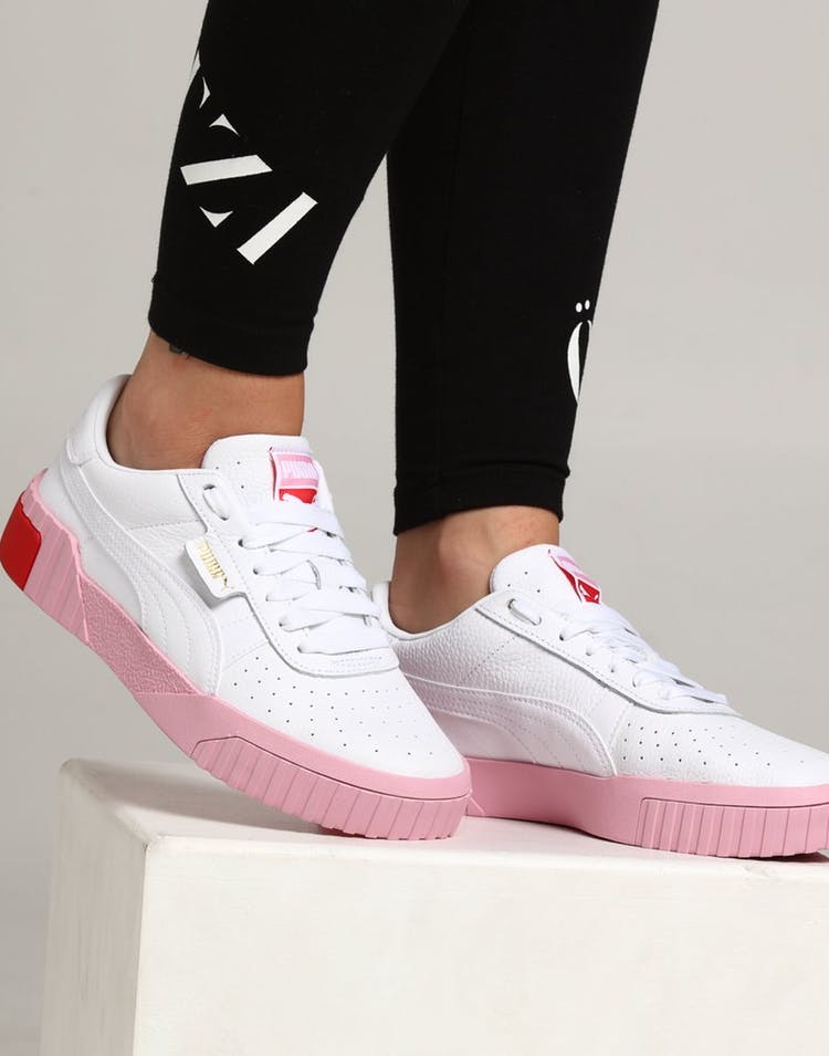 Puma Women's Cali WN's Low-Top Sneakers, White Pink